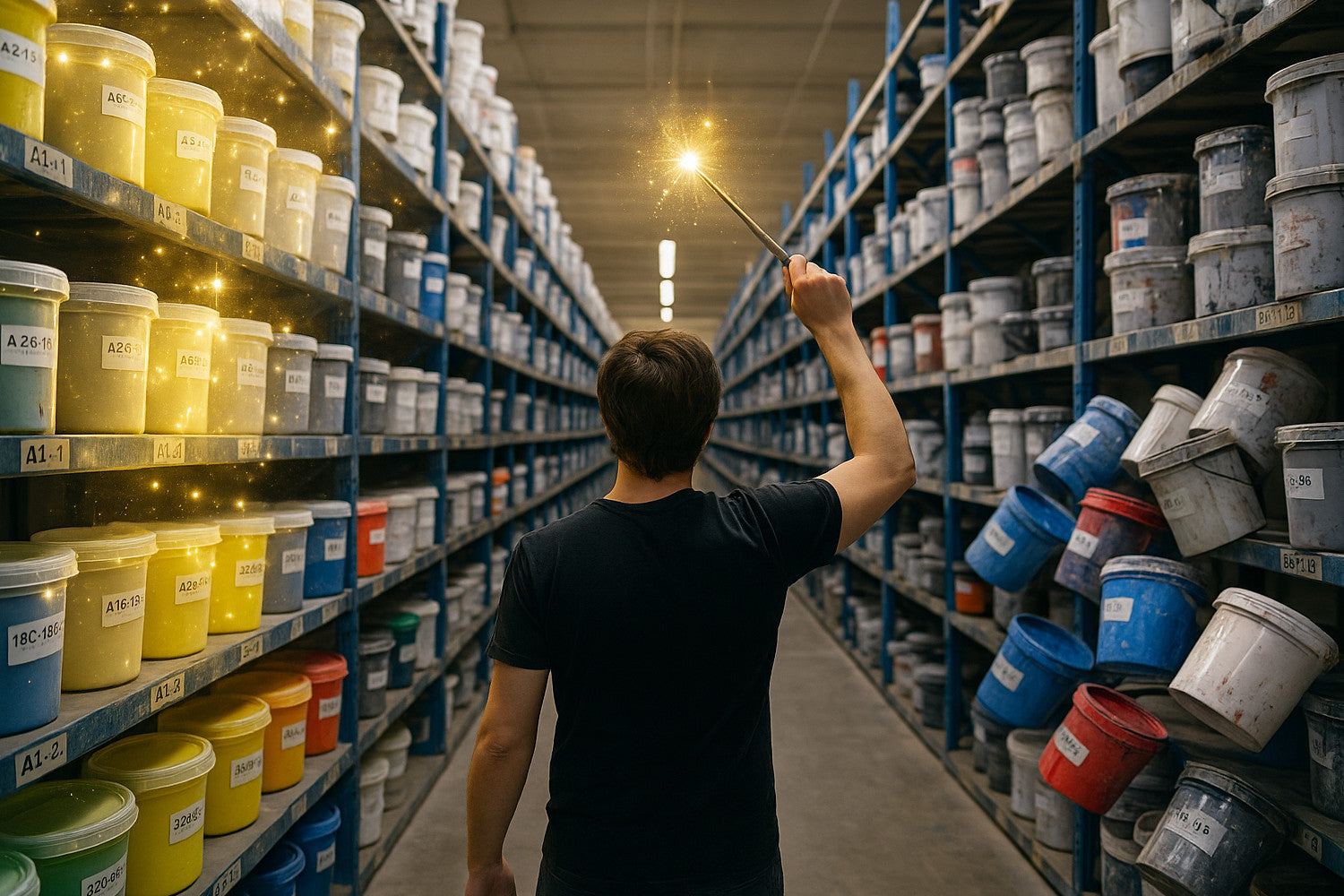 harbor freight cart filled with various supplies