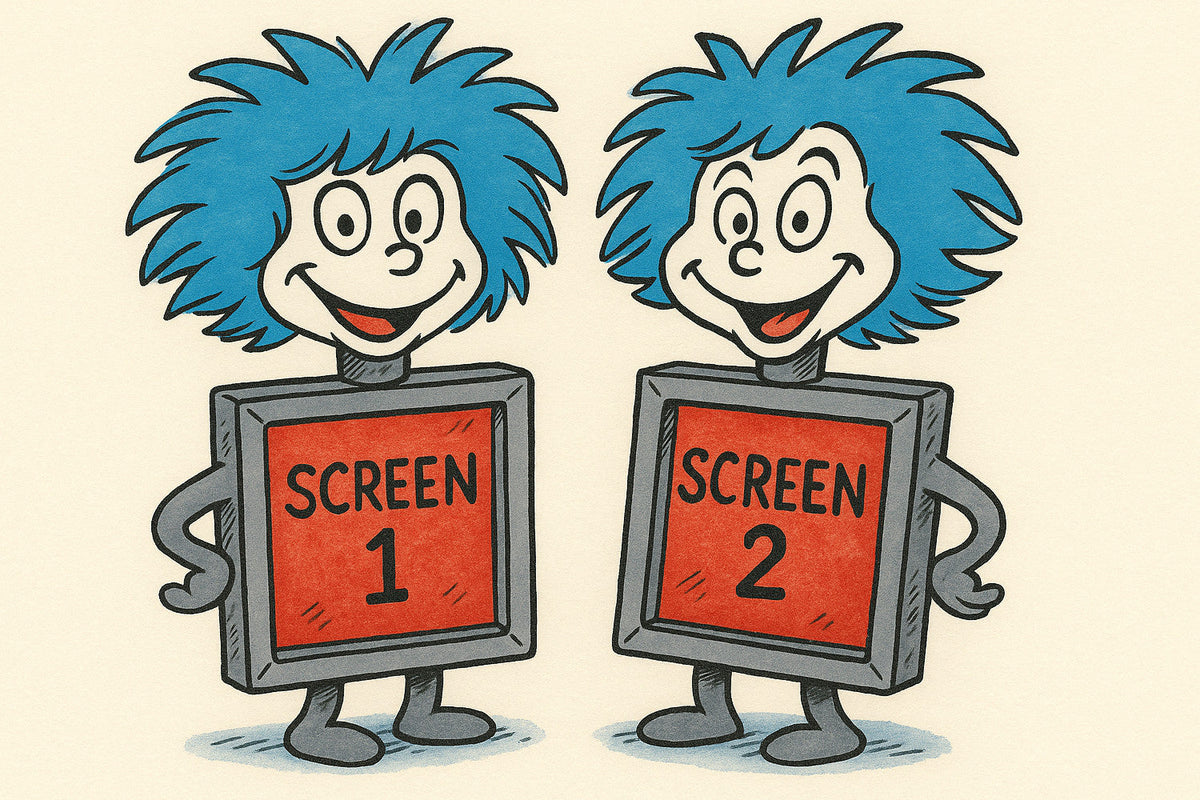 Two Screens for Detail