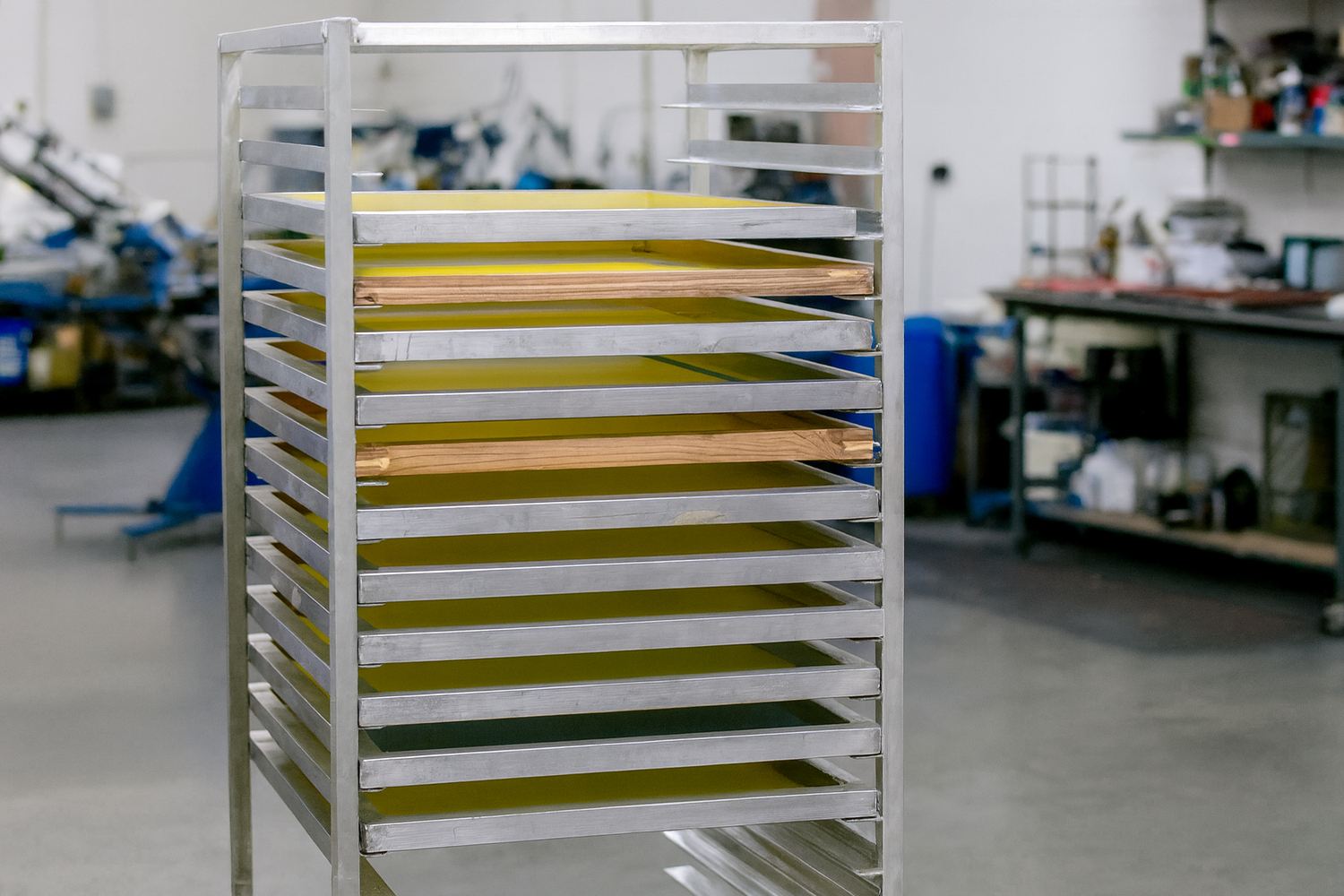 Baker's Screen Racks – Shirt Show // Screen Printing Podcast