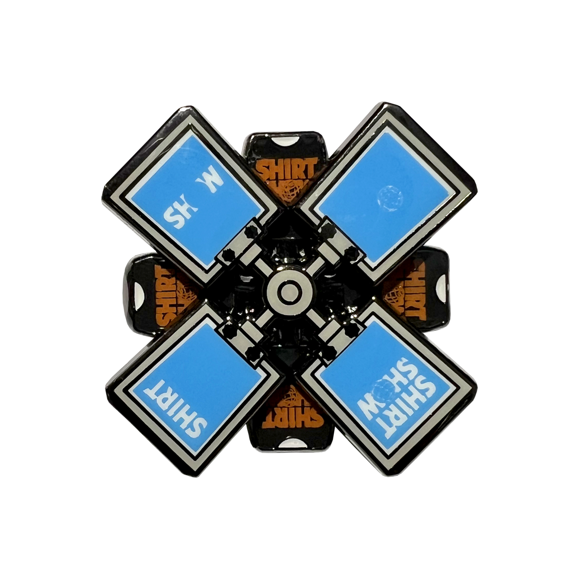 Spinning Press Enamel Pin